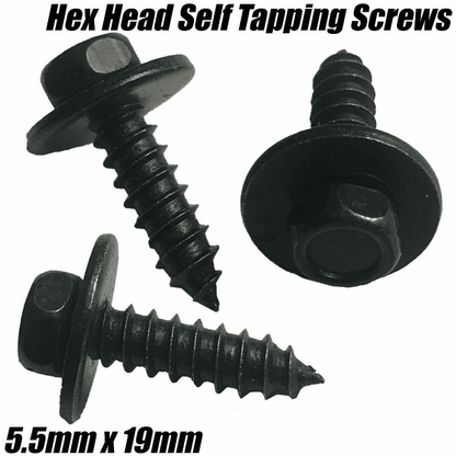 5.5mmx19mm Self Tapping Screws W/ Washer + 4.2mm No.8 Speed Fasteners U Nuts