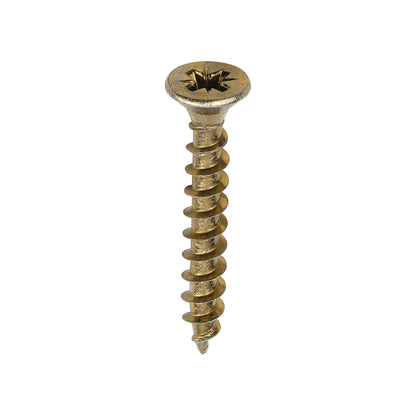 200x Timco 10G 5mm Solo Wood Screws Zinc Yellow Pozi Countersunk 20mm - 120mm