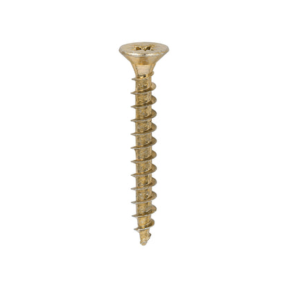 200x Timco 10G 5mm Solo Wood Screws Zinc Yellow Pozi Countersunk 20mm - 120mm