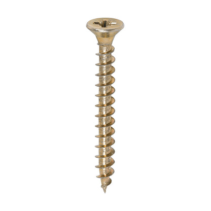 200x Timco 10G 5mm Solo Wood Screws Zinc Yellow Pozi Countersunk 20mm - 120mm
