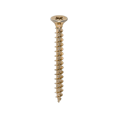 200x Timco 10G 5mm Solo Wood Screws Zinc Yellow Pozi Countersunk 20mm - 120mm