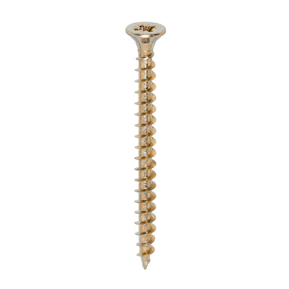 200x Timco 10G 5mm Solo Wood Screws Zinc Yellow Pozi Countersunk 20mm - 120mm