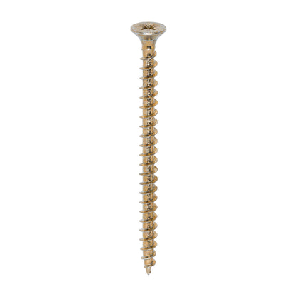 200x Timco 10G 5mm Solo Wood Screws Zinc Yellow Pozi Countersunk 20mm - 120mm
