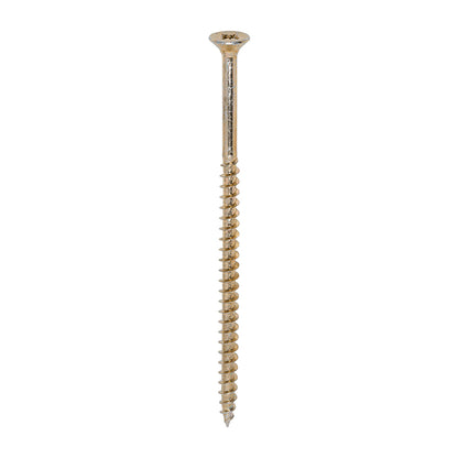 200x Timco 10G 5mm Solo Wood Screws Zinc Yellow Pozi Countersunk 20mm - 120mm