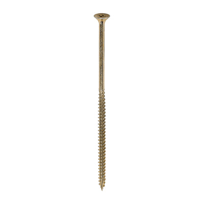 200x Timco 10G 5mm Solo Wood Screws Zinc Yellow Pozi Countersunk 20mm - 120mm