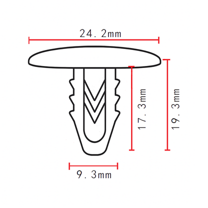 Interior Door Card Panel Trim Clips for Alfa Romeo 145 GT Spider FIAT LANCIA IVECO