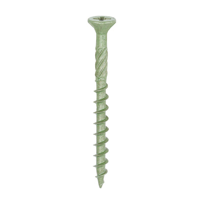 9G 4.5mm Green Weather Treated Wood Screws For Decking & Fence