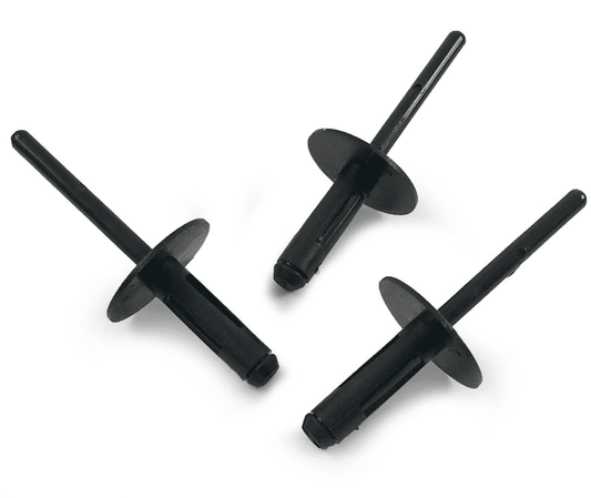 50x 6mm Black Plastic Pop Blind Rivet Clips for BMW Mini Bumper Wheel Arch Skirt