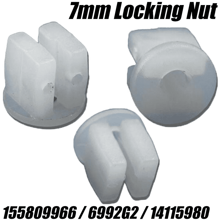 50x 7mm Locking Nuts Wheel Arch Door Panel Grommet for VW Audi SEAT FIAT