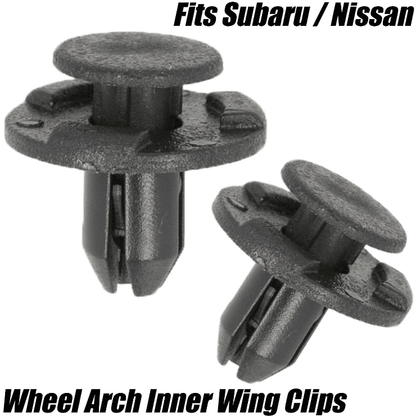 50x 8mm Front Wheel Arch Inner Wing Liner Clips for Subaru Nissan 59114Ag000
