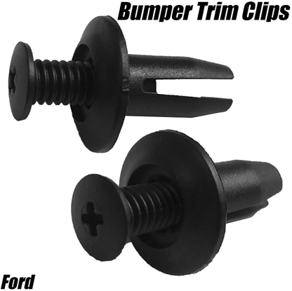 50x 8mm Screw Plastic Trim Bumper Rocker Body Panel Clips for Ford W710250-S300
