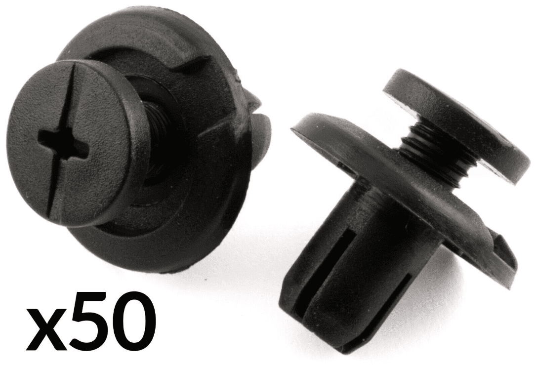 50x 8mm Screw Rivets Clips for Honda Crx Wheel Arch Lining Splashguard Bumper