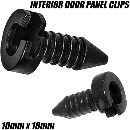 50x Black Clips for Land Rover Defender Interior Door Card Panel Trim Mxc1800