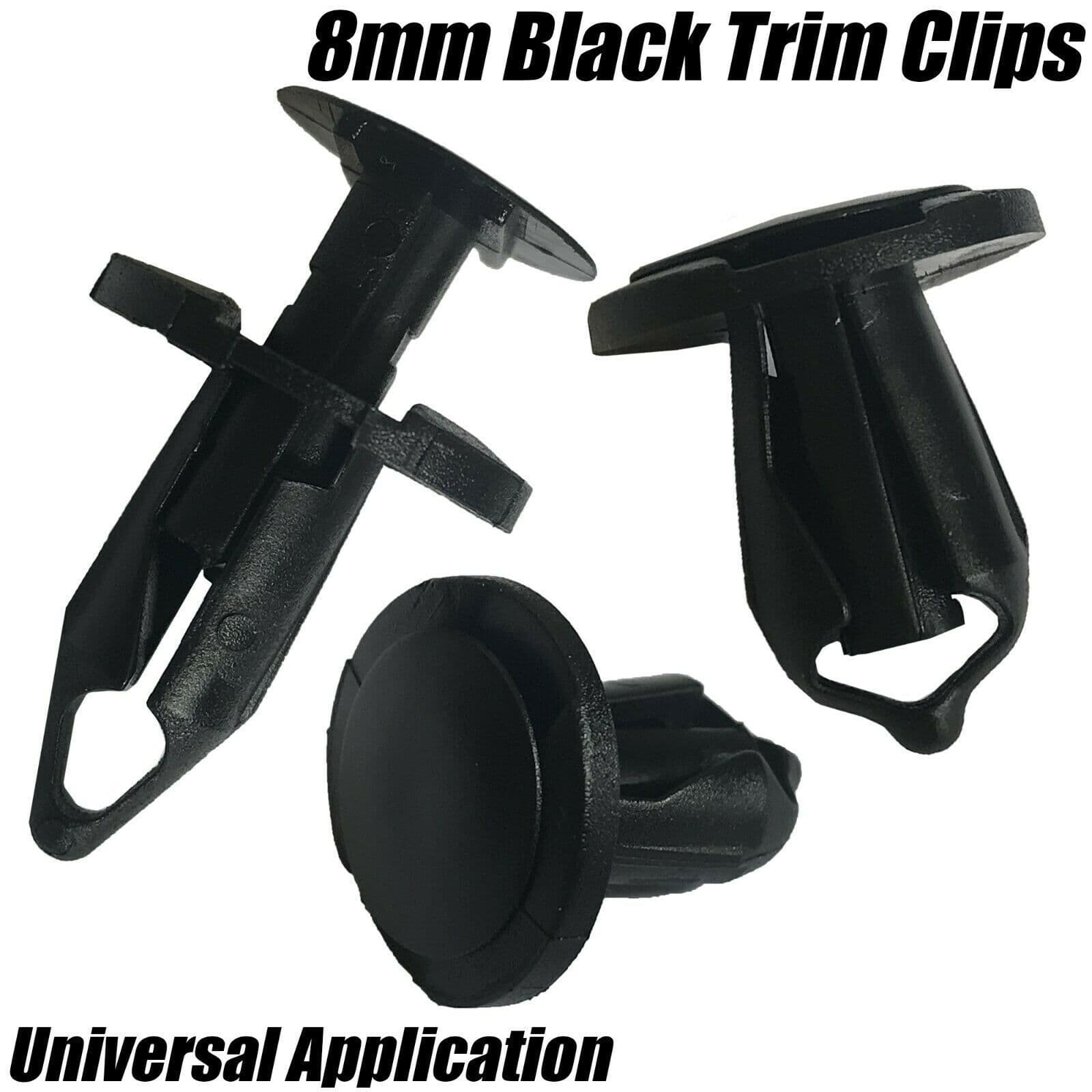 50x Black Clips for SEAT Audi VW Honda Door Card Fascia Trim Panel Fastener