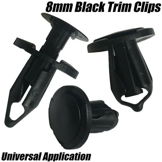 50x Black Clips for SEAT Audi VW Honda Door Card Fascia Trim Panel Fastener