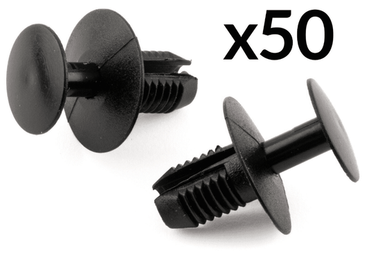 50x Black Clips for Volvo S40 S60 V40 V70 Xc Engine Under Tray Trim Wheel Arch
