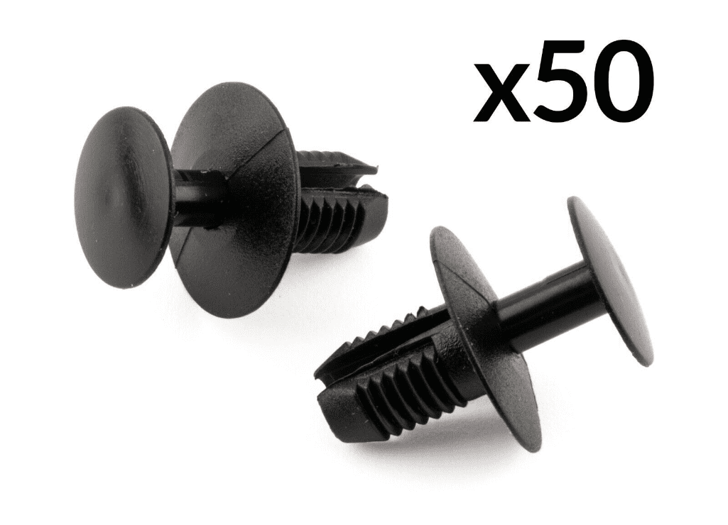 50x Black Clips for Volvo S40 S60 V40 V70 Xc Engine Under Tray Trim Wheel Arch