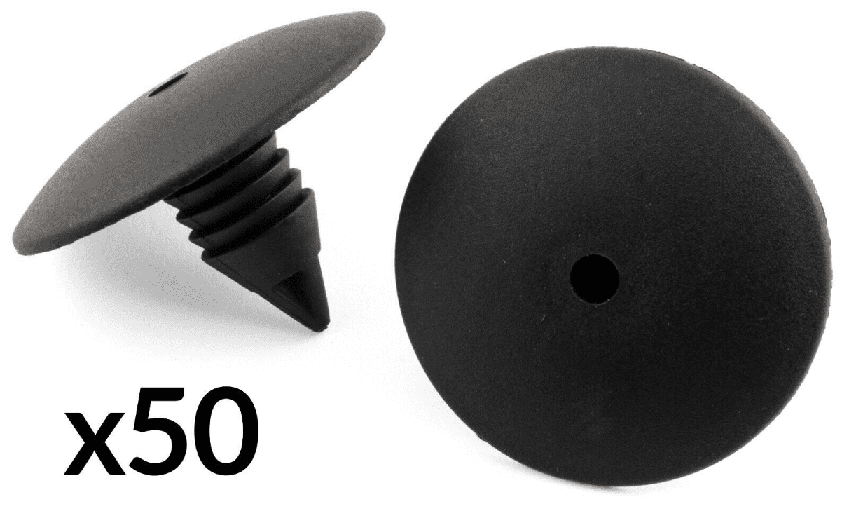 50x Black Fir Clips for Renault Clio Scenic Megane Splashguard Wheel Arch Liner