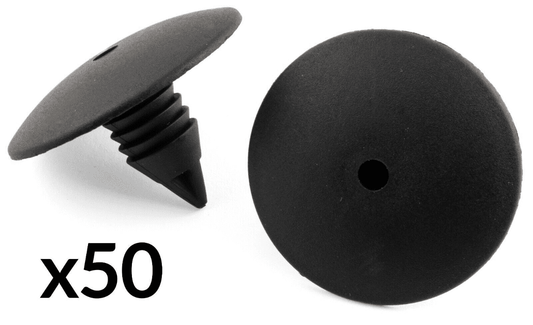 50x Black Fir Clips for Renault Clio Scenic Megane Splashguard Wheel Arch Liner