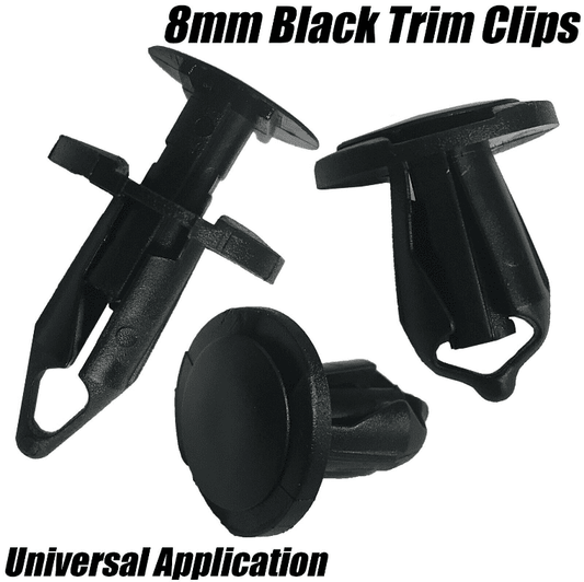 50x Black Panel Fastener Trim Clips for Ford Transit C-Max Door Card Fascia
