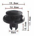 50x Black Plastic Clips for Honda Grille Wheel Arch Lining Bumper Splashguard