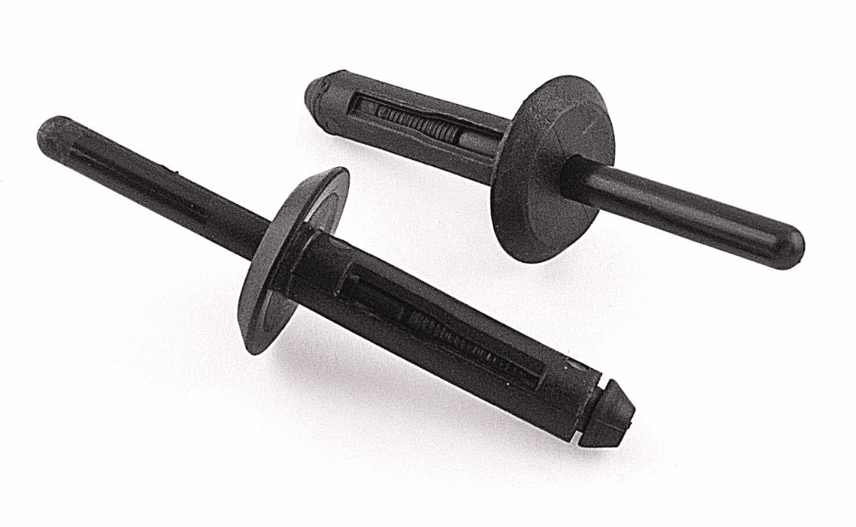 50x Black Plastic Rivet Trim Fastener Mounting Clips for Vauxhall Opel GM Jeep