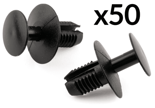 50x Black Plastic Trim Clips for Toyota Bumper Under Tray Wheel Arch 90467-09139