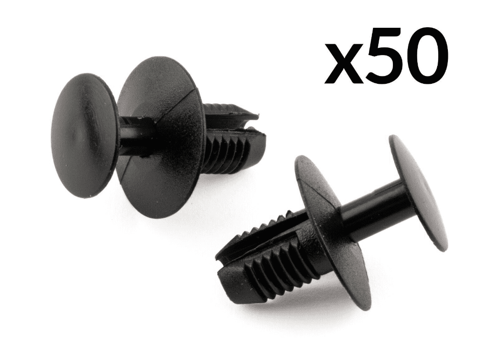 50x Black Plastic Trim Clips for Toyota Bumper Under Tray Wheel Arch 90467-09139