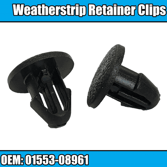 50x Black Weather Strip Rubber Retainer Clips for Nissan Altima 20Sx Sentra
