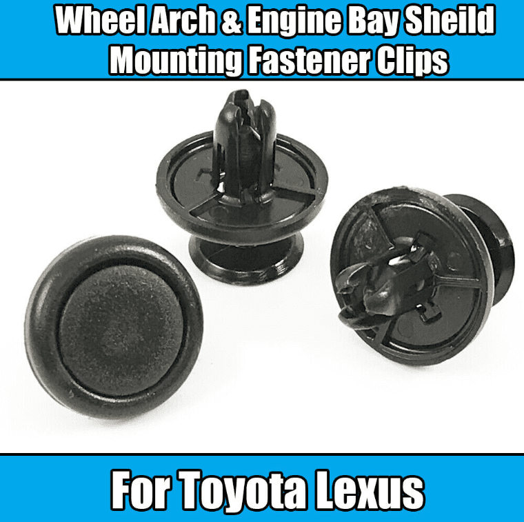 50x Clips for Lexus & Toyota Wheel Arch & Engine Bay Shield Mounting Fastener