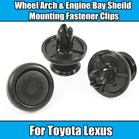 50x Clips for Lexus & Toyota Wheel Arch & Engine Bay Shield Mounting Fastener