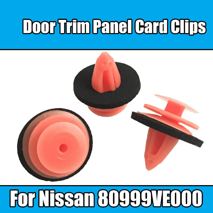 50x Clips for Nissan Navara Qashqai 350Z Almera Micra Trail Door Trim Panel Card