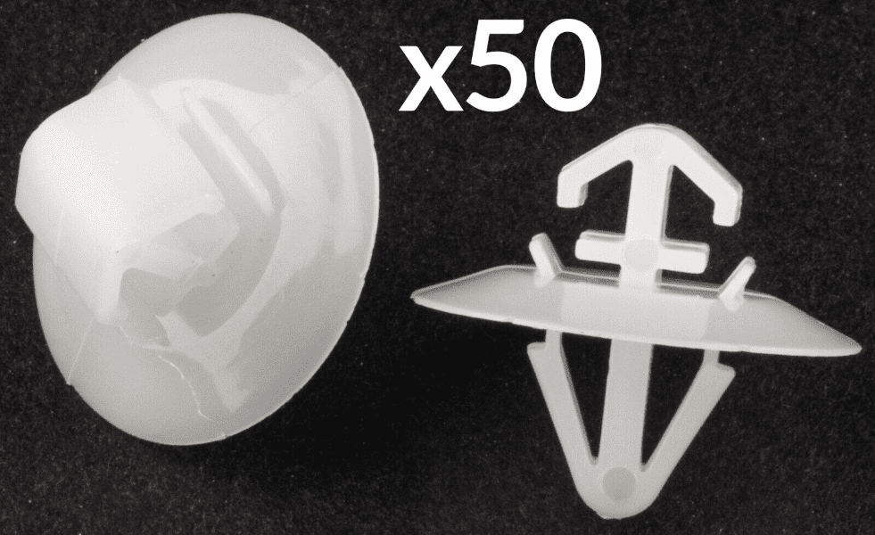 50x Clips for Nissan Primastar Side Moulding/Lower Protection Door