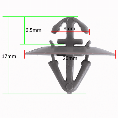 50x Clips for Renault Kangoo Master Trafic Side Moulding Lower Door Protection