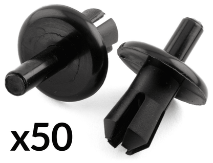 50x Clips For Vauxhall Front Bumper Radiator Grille Wheel Arch Lining