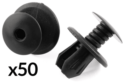 50x Dark Grey Clips for VW Passat Caddy Transporter Interior Door Trim Panel