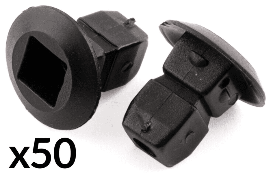50x Expanding Lock Nuts Grommet Clips for Skoda Bumper Trim Shields Fastener