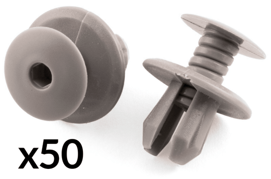 50x Grey Clips for VW Transporter T4 T5 Interior Trim Door Screw Panel Fixing