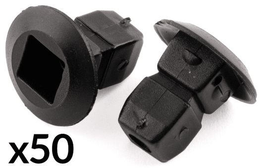 50x Grommet Expanding Lock Nuts Fastener Clips for Audi Bumper Trim Shields