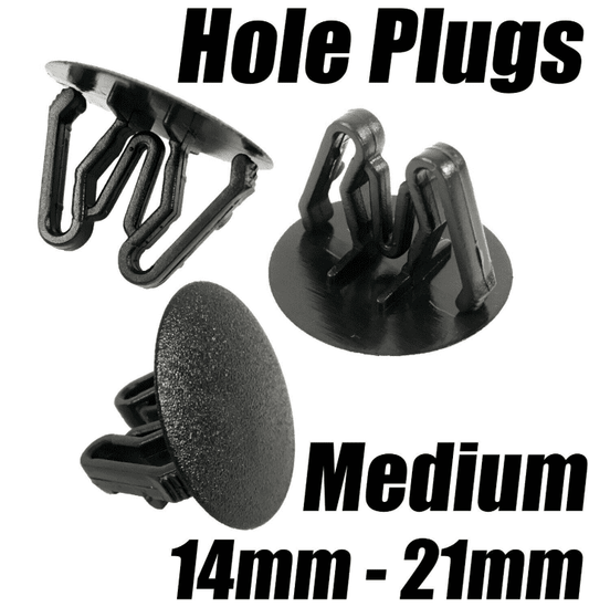50x Hole Plugs Blanking Grommet Snap-In Trim Clips Car Boat Bike 14mm-21mm