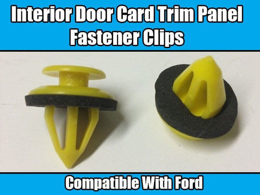 50x Interior Door Trim Panel Card Clips for Ford Ka Focus Fiesta Galaxy