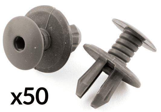 50x Light Grey Clips for VW Transporter T4 T5 Interior Trim Door Screw Panel
