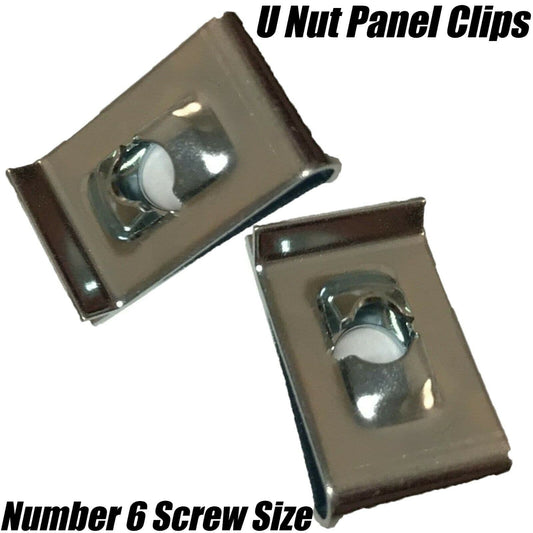 50x No. 6 Speed Fasteners Captive U Nuts Spire Clips Interior Panel Fixings
