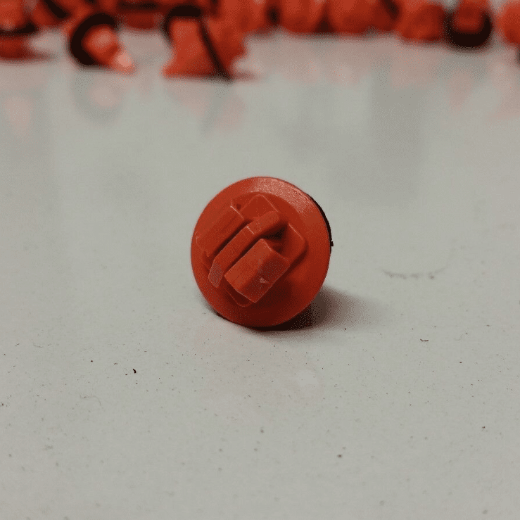 50x Orange Plastic Clips for Toyota Land Cruiser Prado Wheel Arch Trim