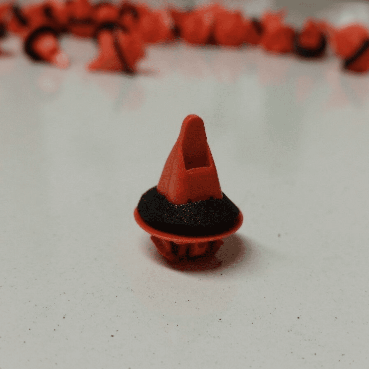 50x Orange Plastic Clips for Toyota Land Cruiser Prado Wheel Arch Trim
