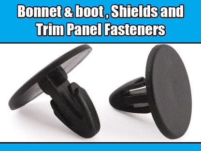 50x Plastic Clips Fasteners for Renault Bonnet Boot Shields Trim Panels