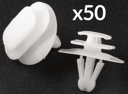 50x Plastic Clips for Renault Kangoo Door Moulding Exterior Trim Strip