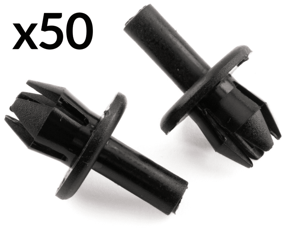 50x Plastic Clips for Vauxhall Astra Front Wheel Arch Wing Lining Splashguard
