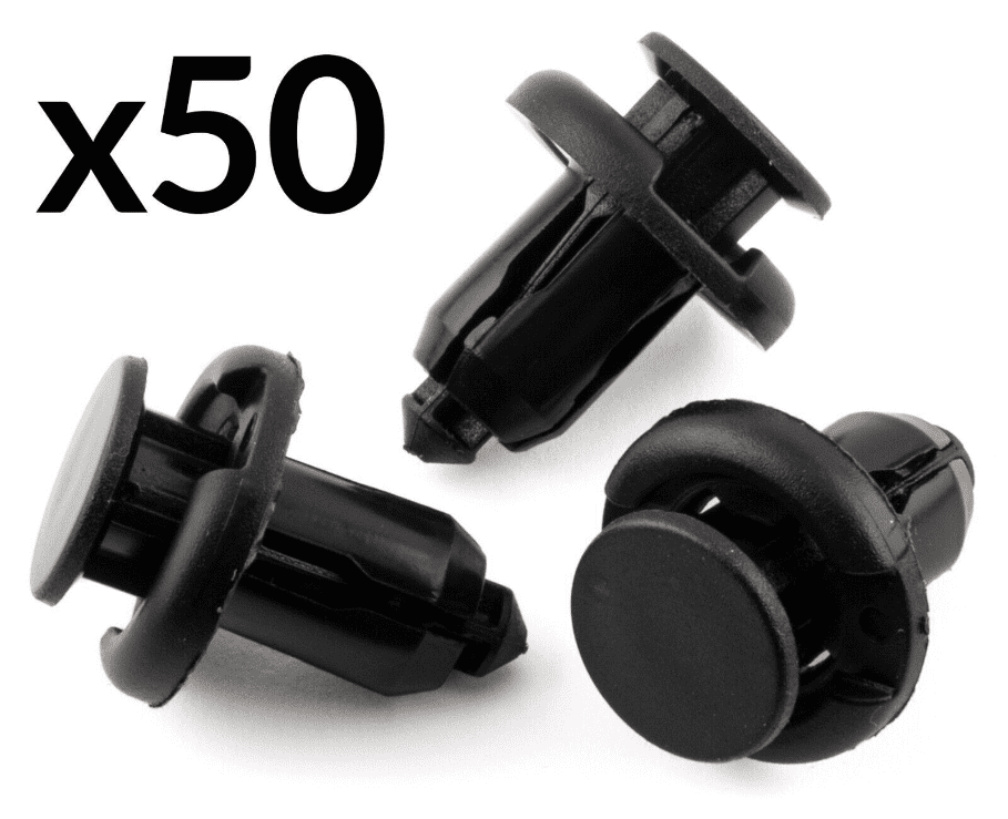 50x Plastic Rivet Fastener Clips for Honda & Toyota Bumper Grills Side Skirts