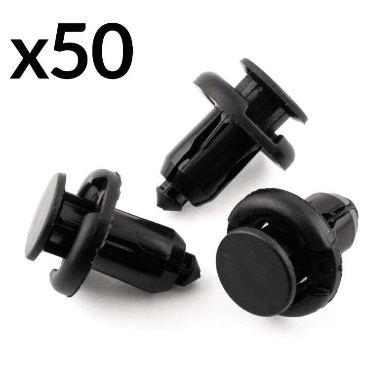 50x Plastic Rivet Fastener Clips for Honda & Toyota Bumper Grills Side Skirts